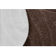 Bathroom rug SUPREME circle WAVES, non-slip, soft - brown