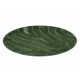 Alfombra de baño SUPREME círculo WAVES, ondas, antideslizante, suave - verde