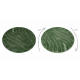 Bathroom rug SUPREME circle WAVES, non-slip, soft - green