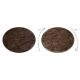 Bathroom rug SYNERGY circle, glamour, non-slip, soft - lurex beige