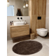 Bathroom rug SYNERGY circle, glamour, non-slip, soft - lurex beige