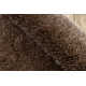 Fürdőszoba szőnyeg SYNERGY kör, csillogás, csúszásmentes, puha - lurex bézs