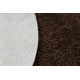Tapete de banheiro SYNERGY círculo, glamour, antiderrapante, macio - lurex bege