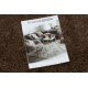 Bathroom rug SYNERGY circle, glamour, non-slip, soft - lurex beige