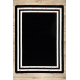 Tapis HAMPTON Cadre noir - PRODUIT DE DEUXIÈME QUALITÉ
