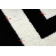 Tapis HAMPTON Cadre noir - PRODUIT DE DEUXIÈME QUALITÉ