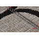 Sisal vaip SISAL FLOORLUX 20608 , Maroko ristikhein, hõbe / must - TEISE KLASSI TOODE