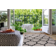 CARPET SIZAL FLOORLUX 20608 Moroccan trellis silver / black - SECOND-RATE PRODUCT