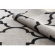 Χαλί SISAL FLOORLUX 20608 Μαροκινό πέργκολα ασημένιο / μαύρο - ΠΡΟΪΟΝ ΔΕΥΤΕΡΗΣ ΚΑΤΗΓΟΡΙΑΣ