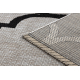 Sisal vaip SISAL FLOORLUX 20608 , Maroko ristikhein, hõbe / must - TEISE KLASSI TOODE