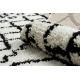 Tapete PROMO BERBER SAFI N9040 branco/preto Franjas berbere marroquino shaggy