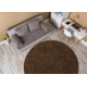 Tapis SOFFI Cercle shaggy 5cm marron - PRODUIT DE DEUXIÈME QUALITÉ