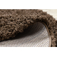 Tapis SOFFI Cercle shaggy 5cm marron - PRODUIT DE DEUXIÈME QUALITÉ