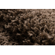 Tapis SOFFI Cercle shaggy 5cm marron - PRODUIT DE DEUXIÈME QUALITÉ