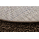 Tapis SOFFI Cercle shaggy 5cm marron - PRODUIT DE DEUXIÈME QUALITÉ