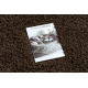 Tapis SOFFI Cercle shaggy 5cm marron - PRODUIT DE DEUXIÈME QUALITÉ