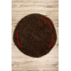 Tapis SOFFI Cercle shaggy 5cm marron - PRODUIT DE DEUXIÈME QUALITÉ