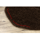 Tapis SOFFI Cercle shaggy 5cm marron - PRODUIT DE DEUXIÈME QUALITÉ