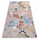 Carpet FUN Dino for children, dinosaurs beige - SECOND-RATE PRODUCT