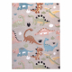 Carpet FUN Dino for children, dinosaurs beige - SECOND-RATE PRODUCT