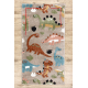 Teppich FUN Dino für Kinder, Dinosaurier beige - ZWEITKLASSIGES PRODUKT