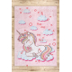 JUNIOR 51855.804 washing carpet Unicorn for children anti-slip - pink - SECOND-RATE PRODUCT