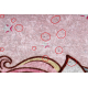 JUNIOR 51855.804 washing carpet Unicorn for children anti-slip - pink - SECOND-RATE PRODUCT