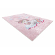 JUNIOR 51855.804 washing carpet Unicorn for children anti-slip - pink - SECOND-RATE PRODUCT