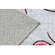 JUNIOR 51855.804 washing carpet Unicorn for children anti-slip - pink - SECOND-RATE PRODUCT