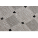 TEPPICH SIZAL FLOORLUX 20079 Quadrate silber / schwarz - ZWEITKLASSIGES PRODUKT