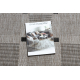 CARPET SIZAL FLOORLUX 20079 Squares silver / black - SECOND-RATE PRODUCT