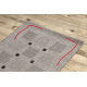 TAPIS EN CORDE SIZAL FLOORLUX 20079 Carrés argentin / noir - PRODUIT DE DEUXIÈME QUALITÉ