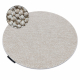 Carpet CASABLANCA LOOP circle beige loop, soft - SECOND-RATE PRODUCT