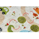 Tapis lavable BAMBINO 1165 zoo pour les enfants antidérapant beige - PRODUIT DE DEUXIÈME QUALITÉ