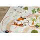 Tapis lavable BAMBINO 1165 zoo pour les enfants antidérapant beige - PRODUIT DE DEUXIÈME QUALITÉ