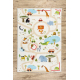 BAMBINO 1165 washing carpet Zoo for children anti-slip beige - SECOND-RATE PRODUCT