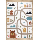 Carpet FUN Polar for children, streets, forest, cream - SECOND-RATE PRODUCT