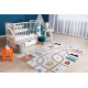 Carpet FUN Polar for children, streets, forest, cream - SECOND-RATE PRODUCT