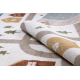 Carpet FUN Polar for children, streets, forest, cream - SECOND-RATE PRODUCT