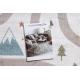 Carpet FUN Polar for children, streets, forest, cream - SECOND-RATE PRODUCT