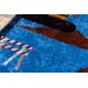 JUNIOR 51827.803 washing carpet Truck, excavator for children anti-slip - blue - SECOND-RATE PRODUCT