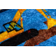 JUNIOR 51827.803 washing carpet Truck, excavator for children anti-slip - blue - SECOND-RATE PRODUCT