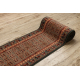Wool runner KASHQAI 4301/401 oriental, frame green / terracotta