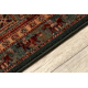 Chodnik wełniany KASHQAI 4301/401 orientalny, ramka zielony / terakota