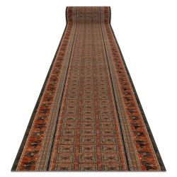 Traversa Lână KASHQAI 4301/501 oriental, cadru verde / teracotă