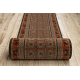Wool runner KASHQAI 4301/501 oriental, frame green / terracotta