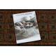 KASHQAI Wool behúň 4301/501 orientálne, rámové zelený / terakota