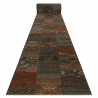 Chodnik wełniany KASHQAI 4327/400 orientalny, patchwork zielony