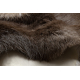 REN Rentierfell – Naturleder, dekorativ, Überwurf – premium POK009 braun / grau