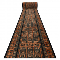 Wolle Läufer KASHQAI 4301/500 orientalisch, Rahmen grün / beige 67cm